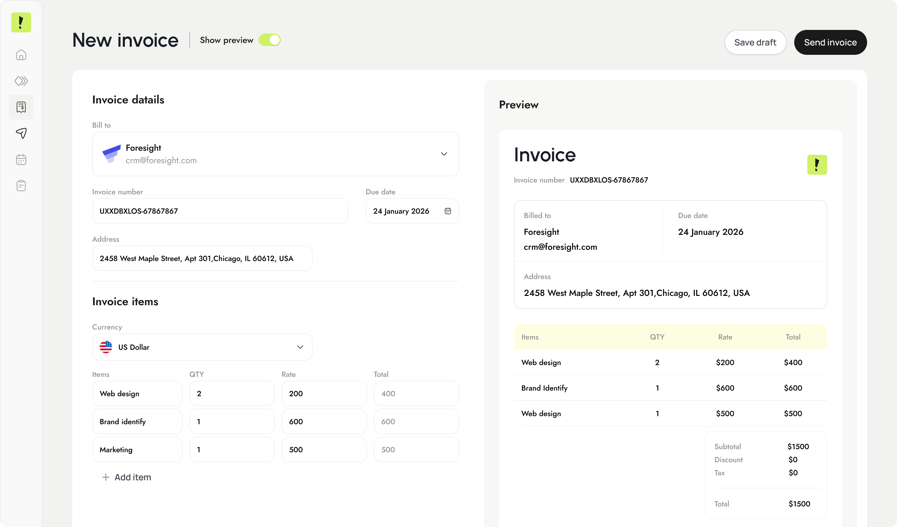 Invoice illustration
