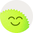 Smiling abstract character